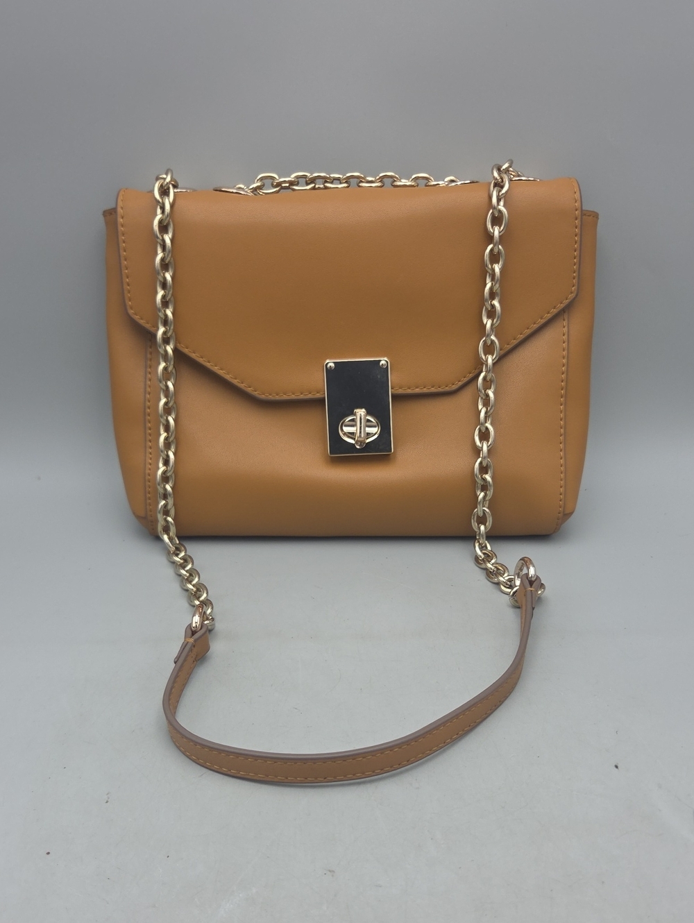 BCBG Maxazria Calf Leather Chain Strap Shoulder Bag